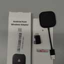 Android Auto Wireless Adapter for Wired Android Auto Cars Converts Wired to Wireless - Easy Setup Plug & Play Seamless Connection Stable and Fast (BLACK)