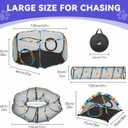 Outdoor Cat Enclosures for Cats Indoor, Patio Portable Mesh Cat Tent, Tunnel, Playhouse with Free Carry Bag & Metal Rod for Multiple Small Animals, Includes Cat Playpen+2 Tent+2 Tunnel,Rainbow