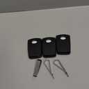 Kingdder 3 Pieces Garage Door Remote Compatible for Multicode 300mhz 10 Dip Switch 3089 3060 3070 Gate Opener Remote Multicode Gate Opener with Keychain (Black)