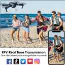 MOCVOO Drones with Camera for Adults Kids, Foldable RC Quadcopter, Helicopter Toys, 1080P FPV Video Drone for Beginners, 2 Batteries, Carrying Case, One Key Start, Altitude Hold,Headless Mode,3D Flips