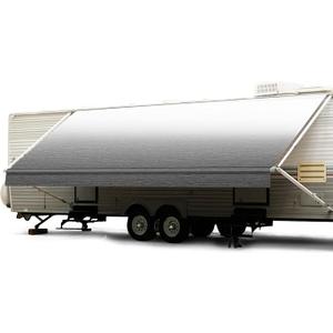 RV Awning Fabric Replacement, Heavy-Duty Vinyl Weatherproof Camper Awnings, Universal Outdoor Canopy for Camper, Trailer, and Motorhome Awning Replacement, Royal Blue Fade, 18'(17'2" Fabric)