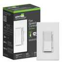 Leviton Decora Smart Fan Speed Controller, Wi-Fi 2nd Gen, Neutral Wire Required, Works with My Leviton, Alexa, Google Assistant, Apple Home/Siri & Wired or Wire-Free 3-Way, D24SF-1RW, White