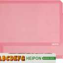 Non-Stick Perforated Silicone Baking Mat,22.44"Lx14.57"W,Reusable,Breathable Mat,Easy to Clean,Breathable Puff Baking Mat,Pastry Mat(Pink,2pcs)