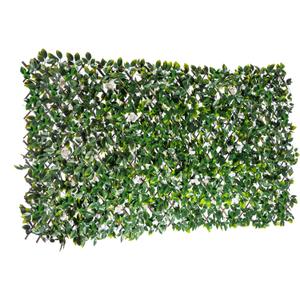  Expandable Willow Trellis - Outdoor Privacy Screen - Sturdy and Flexible - Realistic Look - 36 in x 72 in - Rose Leaves