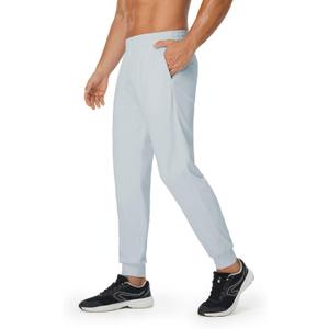 M MAELREG Mens Joggers with Zipper Pockets Athletic Sweatpants Traning Track Pants Mens Golf Joggers Running Workout (Gray, XXL)