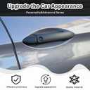 Exterior Door Handle Cover Trim for Honda Pilot 2016-2022 / Honda Ridgeline 2017-2024, 4PCS Car Outside Door Handle Protector Accessories ABS Material (Matt Black)