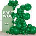 PartyWoo Dark Green Balloons 155pcs Different Sizes of 18 12 10 5 Inch Emerald Hunter Forest Green Balloon Arch Kit for Birthday Christmas Graduation Dinosaur Jungle Theme Party Decorations Green-Y56