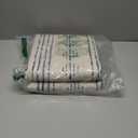 Jinchan Boho Linen Blend Curtains for Living Room - Farmhouse Blue 108 Inches Long 2 Panels for Bedroom - Geometric Striped Filtering Window Drapes With Rod Pocket - Blue on Beige (Back Tab| Blue on Flax)