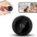 Hidden Camera Mini Spy Camera WiFi 1080P, Wireless Indoor Security Camera with Night Vision & Motion Detection, Nanny Cam for Home Baby Pet Monitor,TF Card Storage (Black)