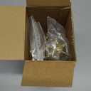 Leinuosen 5 Pcs Glitter Starburst Christmas Ornaments Include 4 Pcs 8'' Exploding Star Hanging Tree Ornament with a Large 13.7'' Starburst Christmas Tree Topper Xmas Holiday Tabletop Decor