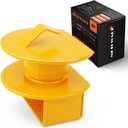 METOWARE Lunette Eye Lock Tow Drawbar Lock Heavy-Duty Steel Trailer Lock Fits All 2-1/2 to 3 Inch Lunette Eyes (Yellow)