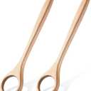 12 Inch Wooden Danish Dough Whisk Sourdough Whisk Dough Mixer Bread Whisking Tool for Mixing Sourdough Bread Baking Supplies for Pastries, Egg, Pizza(2 Pcs)