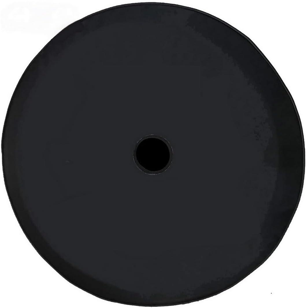 Black Spare Tire Cover with Backup Camera Hole for Ford Bronco and Jeep Wrangler JL, Sport Sahara Rubicon 
2018-2025
, (L: 255/60R19, 265/75R15)