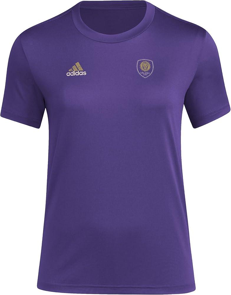 adidas Orlando City SC Short Sleeve Pre-Game Women's T-Shirt, Size L
