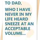 3 x IDU Fathers Day Card, Funny Fathers Day Cards Gifts Decorations for Dad