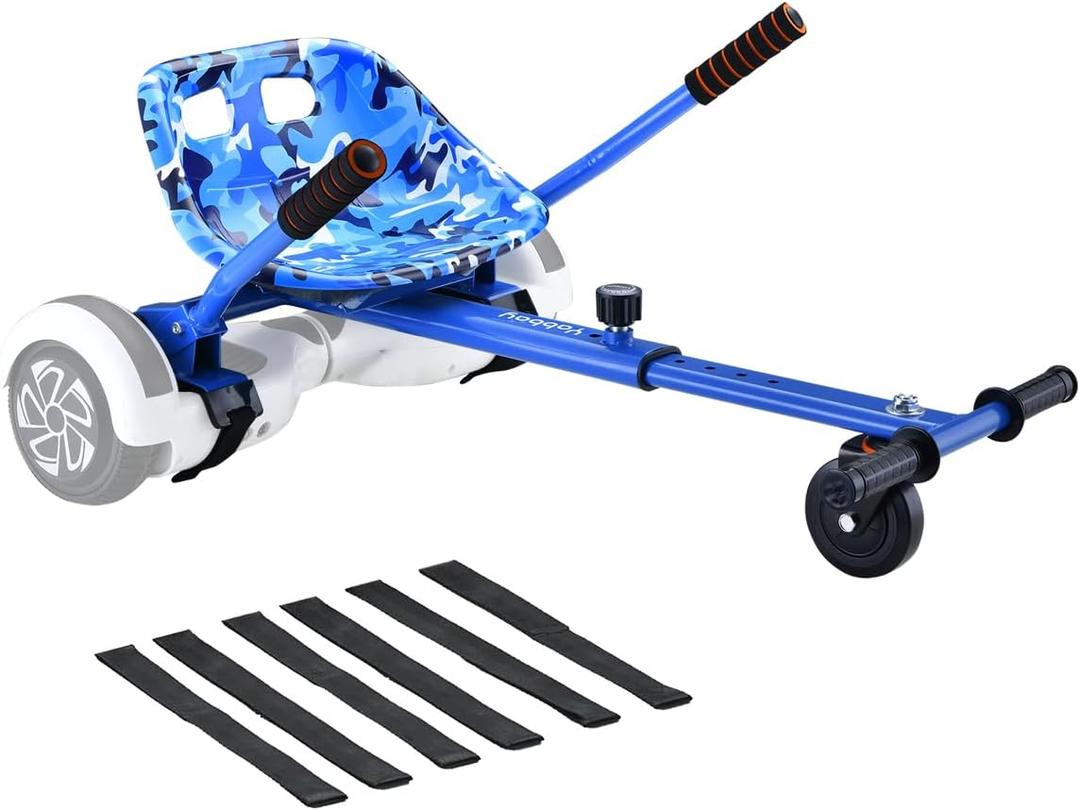 Eco-Friendly Hoverboard Seat Attachment - Cool Seat, Swivel Wheel, Adjustable Length - Compatible with 6.5", 8", 8.5", 10" Hoverboards - Safe & Enjoyable Riding for Kids and Teenager
