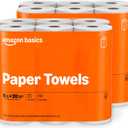 Amazon Basics 2-Ply Flex-Sheets Paper Towels, 12 Basics Rolls = 40 Regular Rolls, Everyday Value with 150 Sheets per Roll