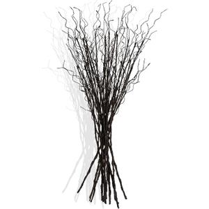 12 Pcs Artificial Curly Willow Branches Plants Decorative Brown Twig Stems Spray Tall for Vase DIY Crafts Wedding Floral Arrangement Home Decor Indoor