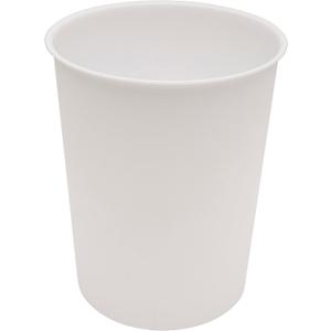 Kenney KN83000 Storage Made Simple 1.53 Gallon (5.7 Liter) Small Open Top Rust-Proof Plastic Waste Basket/Trash Can/Garbage Can for Bathroom, Bedroom, Home Office, Laundry Room, or Dorms, White