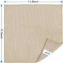 HOMEXCEL Brown Microfiber Cleaning Cloth, 50 Pack Cleaning Towels for Kitchen, Lint Free, Scratch-Free, Highly Absorbent, and Reusable Cleaning Rags for House, Window and Glass, Cars, 11.5 X11.5 inch