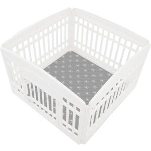PJYuCien Washable Dog Playpen Mat, 36x 36, Leak-Proof Reusable Puppy Pee Pads, Non-Slip Pee Mat for Whelping Pads, Crate, Potty Training, Puppy Playpen (Note: Mat Only, Playpen Not Included) (36"x36" - Grey White - 1 Pack, Gray White)