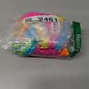 Sexybody Women's Bandeau Bikini Strapless Bikini Neon Color Block Two Piece Whip Stitch Trim Bathing Suits L