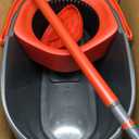 O-Cedar EasyWring Microfiber Spin Mop, Bucket Floor Cleaning System, Red, Gray, Standard
