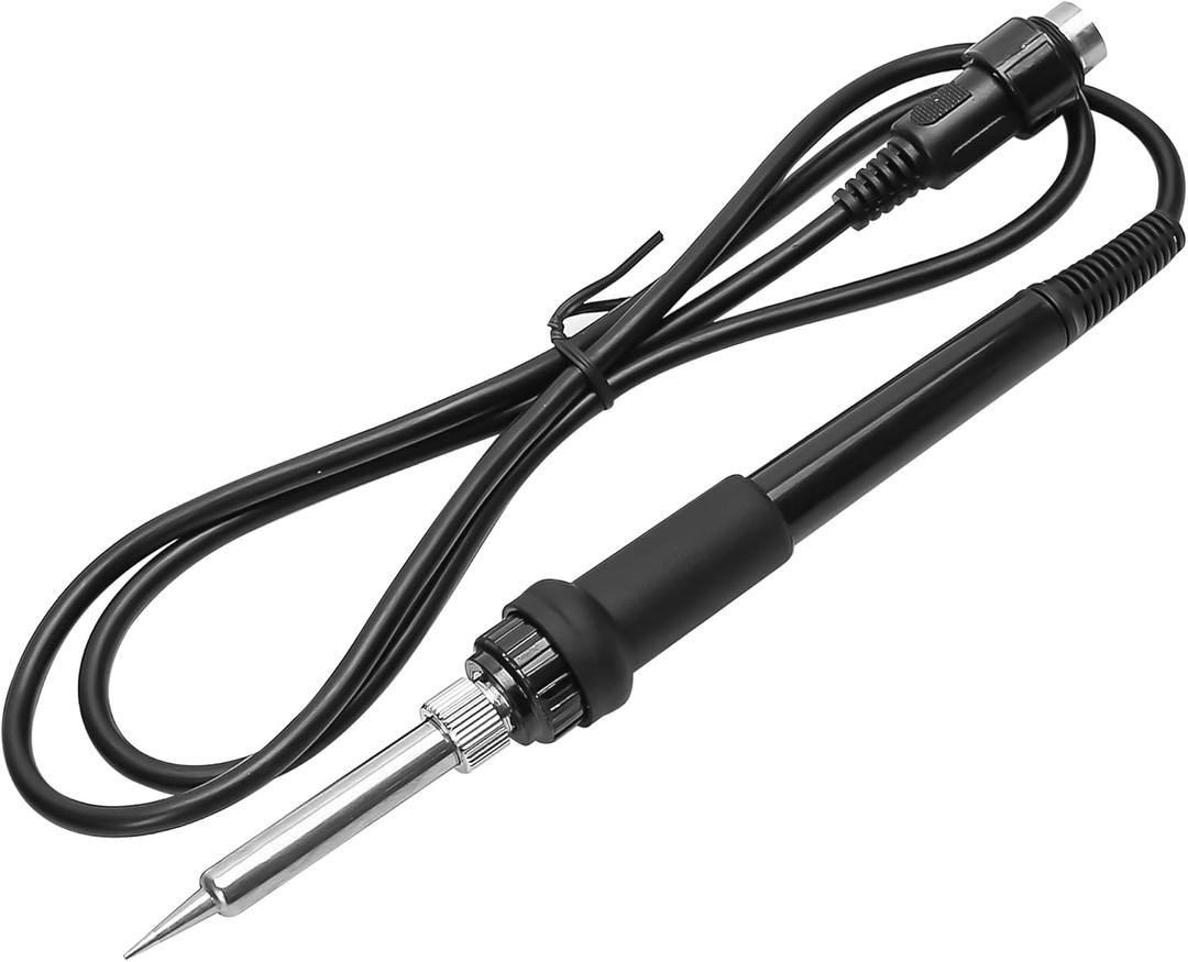 1PC Soldering Station Iron Handle Replacement Compatible for HAKKO 936 w 1321 Heater Core, 50 Watt 24V DC, 5 Pin Soldering BNC Connector (Include Heating Element)