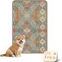 nunubaby 4PACK Washable Pee Pads for Dogs, Stylish, Non-Slip and Leak-Proof Pee Pads. Reusable Potty Pads for Dogs for Crates and Floors.(Cream/Multi, 24" x36" )