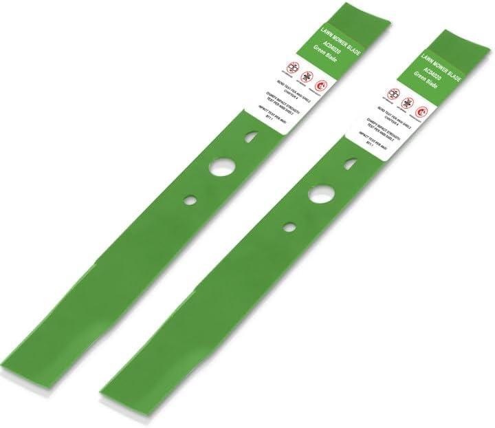 2 Pack Replacement Lawn Mower Blade Compatible with Ryobi RY40180, RY40190, RY401110, RY401120, RY40LM30 20 Inch 40V Brushless Mowers, Replaces AC04020