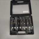 Accusize Industrial Tools M35 (H.S.S.+5% Cobalt) 1/2" Shank and Drill - 9/16" to 1", Set of 8 Pieces, H516-6507