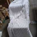 OEKO TEX White Fluffy Blanket, size 60x80