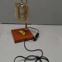 Yuichoy Candle Warmer Lamp with Timer, Dimmable Electric Candles Wamer Adjustable Height, Gifts for Women Mom, Glass Modern Candle Melter Lamp, Amber