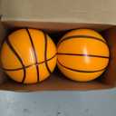 MiniInflat 6 Pcs 4'' Mini Foam Basketballs for Kids Adults, Squeeze Stress Ball Safe Soft Replacement Beach Pool Basketball for Indoor Hoop Toddler Quiet Bouncy Sport Game (Orange)