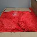 Red Rug 6x9 Feet - Fluffy Red Area Rugs for Bedroom Shaggy 6' X 9' Living Room Rug Soft Rugs for Kids Room Non-Slip Nursery Office Dorm Washable Carpets Home Decor
