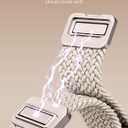 Braided Magnetic Band Compatible with Apple Watch Bands 38/40/41/42/44/45/46/49mm Women Men, Stretchy Elastic Nylon Fabric Woven Strap for iWatch Series 11 10 9 8 7 6 5 4 SE/Ultra 3 2 1