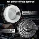 700005 Front AC Heater Blower Motor Fan Fit for Honda Civic 2001 2002 2003 2004 2005, CR-V 2002 2003 2004 2005 2006, Element 2003-2011, for Acura EL 2001-2005