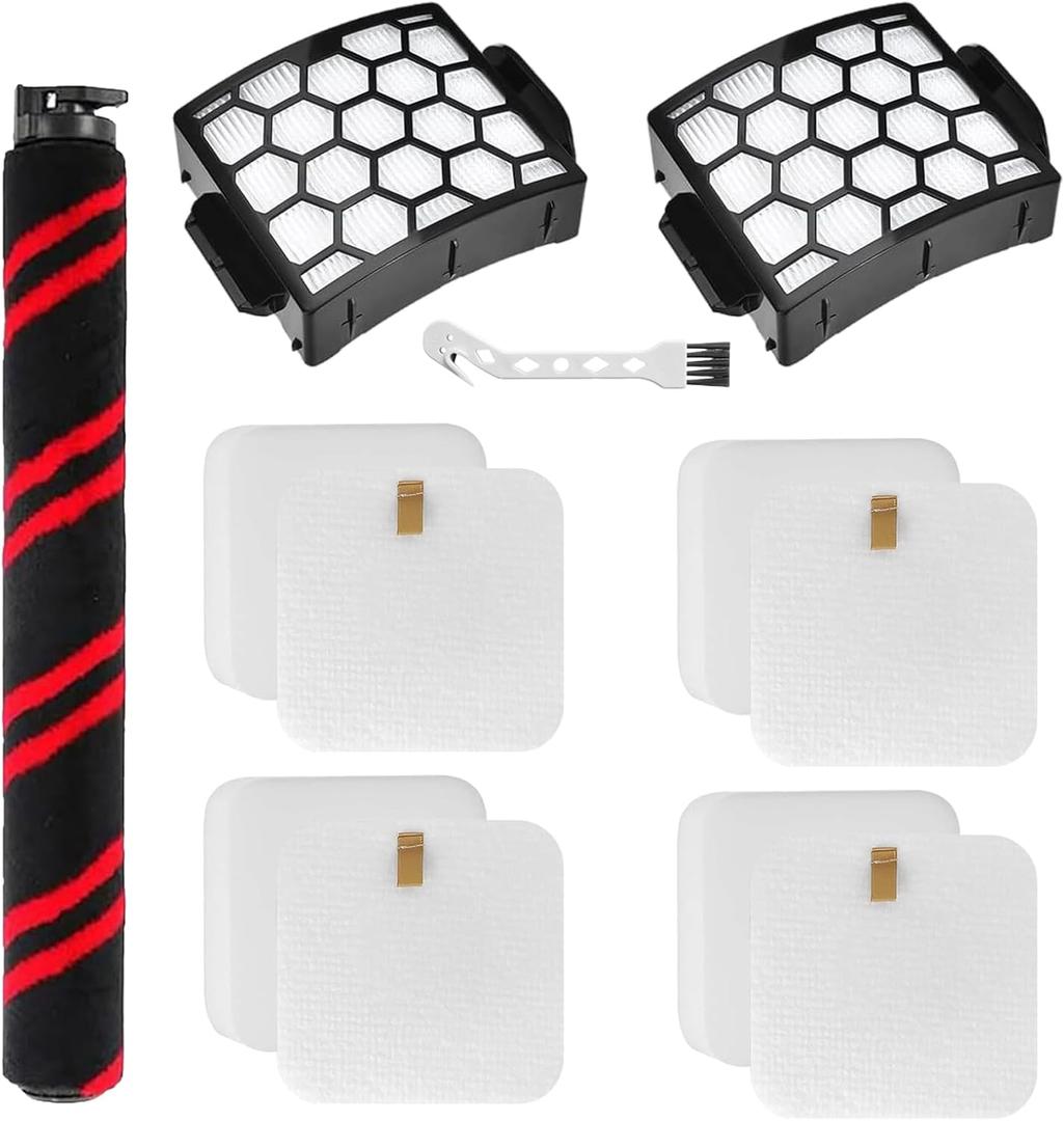 HEPA Filter Brush Roller Accessories Compatible with Shark LA555 Rotator Pet Pro Lift-Away ADV Duo Clean PowerFins Upright Vacuum Cleaner Replacement Parts XFFK320 XHF320