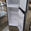 Frigidaire EFR753, 2 Door Apartment Size Refrigerator with Freezer, Retro Chrome Handle, 7.5 cu ft, Platinum Series, Stainless steel, 7.5 (Silver)