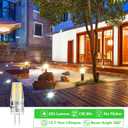 BUBO 10 Pack G4 LED Bulb 2W Equivalent 30W 3000K Warm White 250 Lumens 360Beam Angle, T3 Halogen Bulb Replacement Landscape Bulbs, AC/DC 12V Led Lights G4 Bi-Pin Base for Outdoor Landscape Lighting