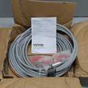 VEVOR Galvanized Steel Winch Cable, 3/8 Inch x 75 Feet 15,200 lbs Breaking Strength, Wire Winch Rope with Swivel Hook, Towing Cable Heavy Duty, Universal Fit for SUV, Large Off-Road Vehicle, Truck