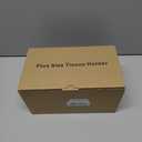 Extra Large Tissue Box Cover for Standard Size 180 to 230 Count Box of Tissues, PU Leather Rectangle Tissue Holder with Magnetic Closure (Black)