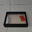 Love-KANKEI Shadow Box Frame 11x14 Shadow Box Display Case with Linen Back Rustic Wood Memory Box for Awards Medals Photos Pictures Gift Rustic Black