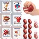 24 Set Valentine s Day Gifts for Kids Cards with Squeeze Footballs, Sports Themed Valentines Day Gifts Classroom Exchange for Valentines Party Favors School Prizes Birthday Party Supplies