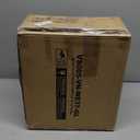 GREENSTELL Small Vanity Stool Chair with Storage and Folding Back, 13.4" x 15" x 30" Square Faux Fur Soft Ottoman, 4 Metal Legs with Anti-Slip Feet, Furry Padded Seat for Makeup, Bedroom, White