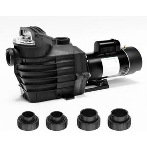 Pipopa 2.5HP 6540GPH Pool Pumps Above Ground and Inground, 1725RPM/3450RPM 2-Speed Swimming Pool Pumps, Super Power, Salt/Fresh Water, IP44 Waterproof, Energy Saving
