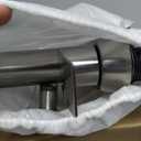 Ultimate Unicorn Waterfall Bathroom Sink Faucet Brushed Nickel, Two Handles Bathroom Faucet with Metal Pop up Sink Drain Stopper, Two Or 3 Holes Bathroom Basin Mixer Tap, Patent No. : US D983,326 S (4 Inch)