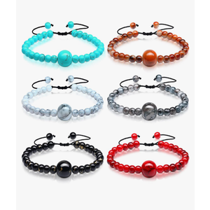 Sureio 6 Pcs Motion Sickness Bands Bracelet Anti Nausea Adjustable Wristband for Cruise Ship Essentials Seasickness Adult