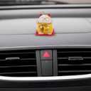 BESTOYARD 10 Pcs Mini Maneki Neko Cat Ornaments - 1.77" Feng Shui Cute Cat Figurines for Car, Home, Office Decor