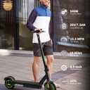 acer Electric Scooter for Adults, 500W Peak Motor, Max Speed 15.5MPH, 20 Mile Long Range, 8.5 Soild Tires, Double Brake System Folding E-Scooter Commuter (ES Series 3)